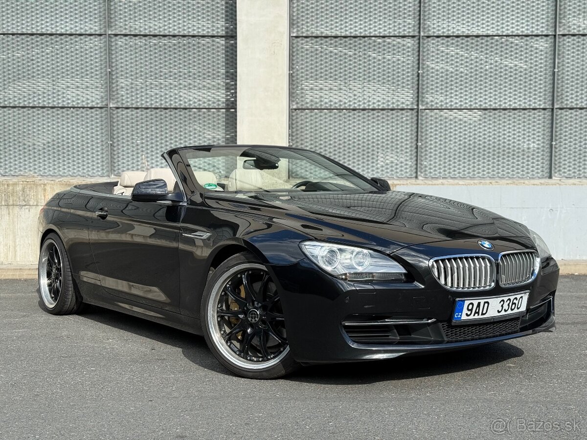 BMW 650i F12 convertible, 4.4 V8 300kw, Navigace, Softclose