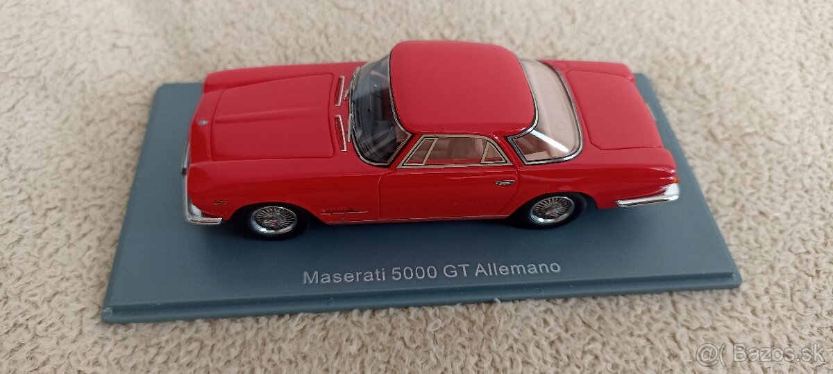 Predám model Maserati 5000 GT Allemano 1:43 Neo