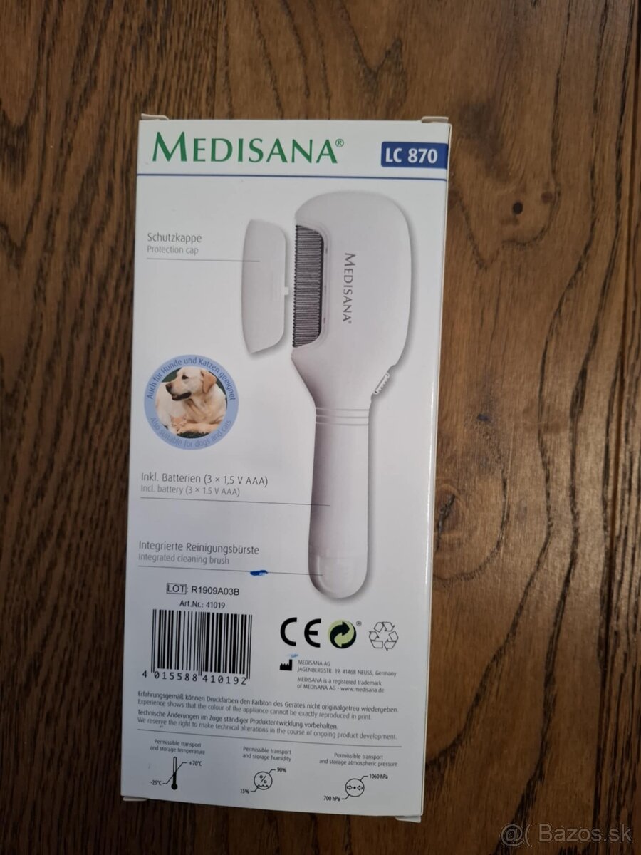 odvšivovací hrebeň MEDISANA lc 870