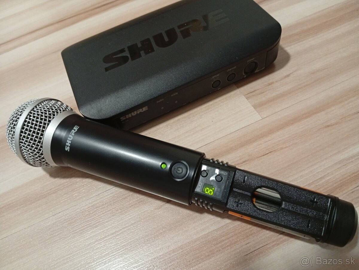 Bezdrôtový mikrofón Shure BLX4. + PG58