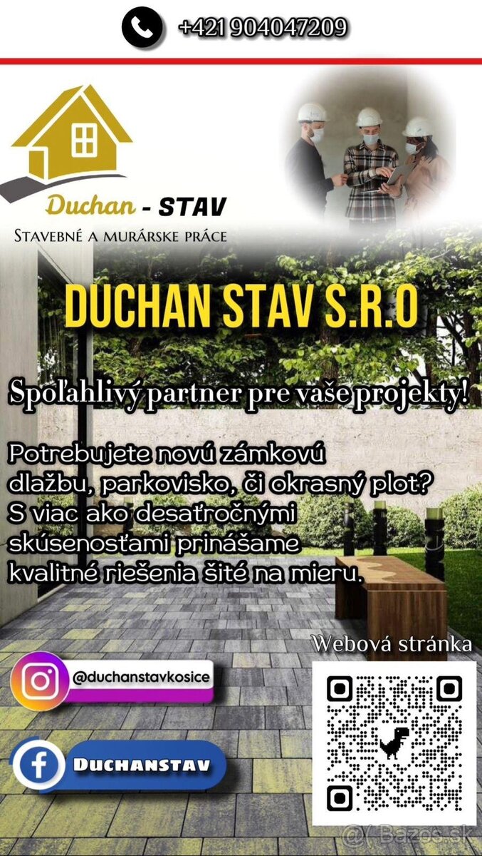 Ponúkame pokládku zámkovej dlažby | DUCHAN-STAV |