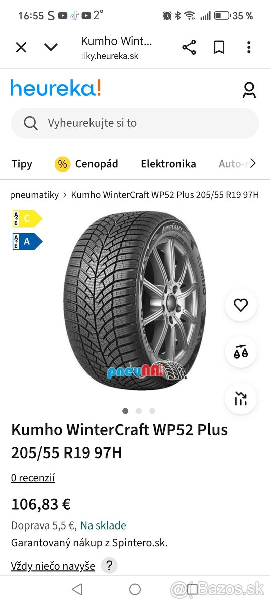 Zimné gumy 205 55 r19