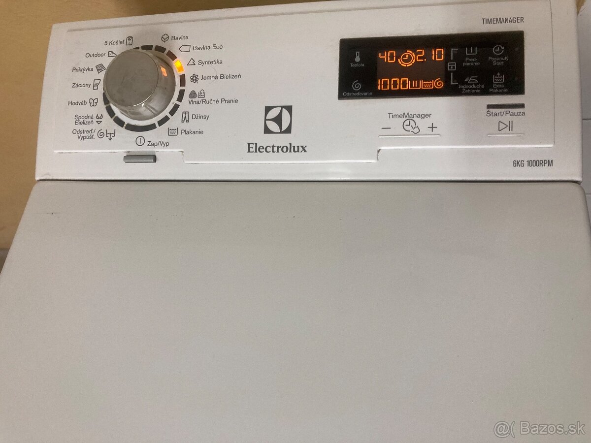 Práčka Electrolux TimeManager  6kg/1000ot.  TOP STAV