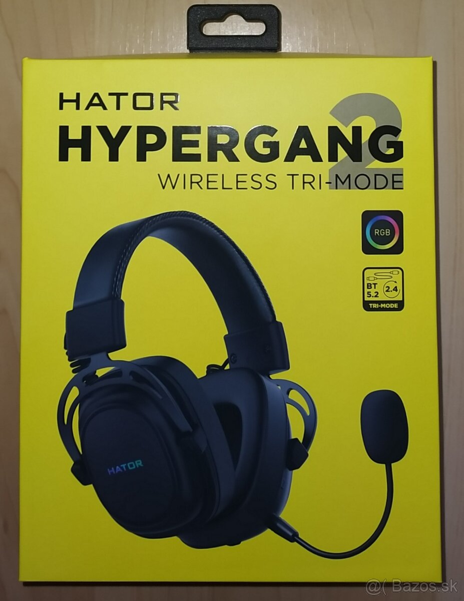 predám novú zabalenú hernú náhlavnú súpravu Hator
