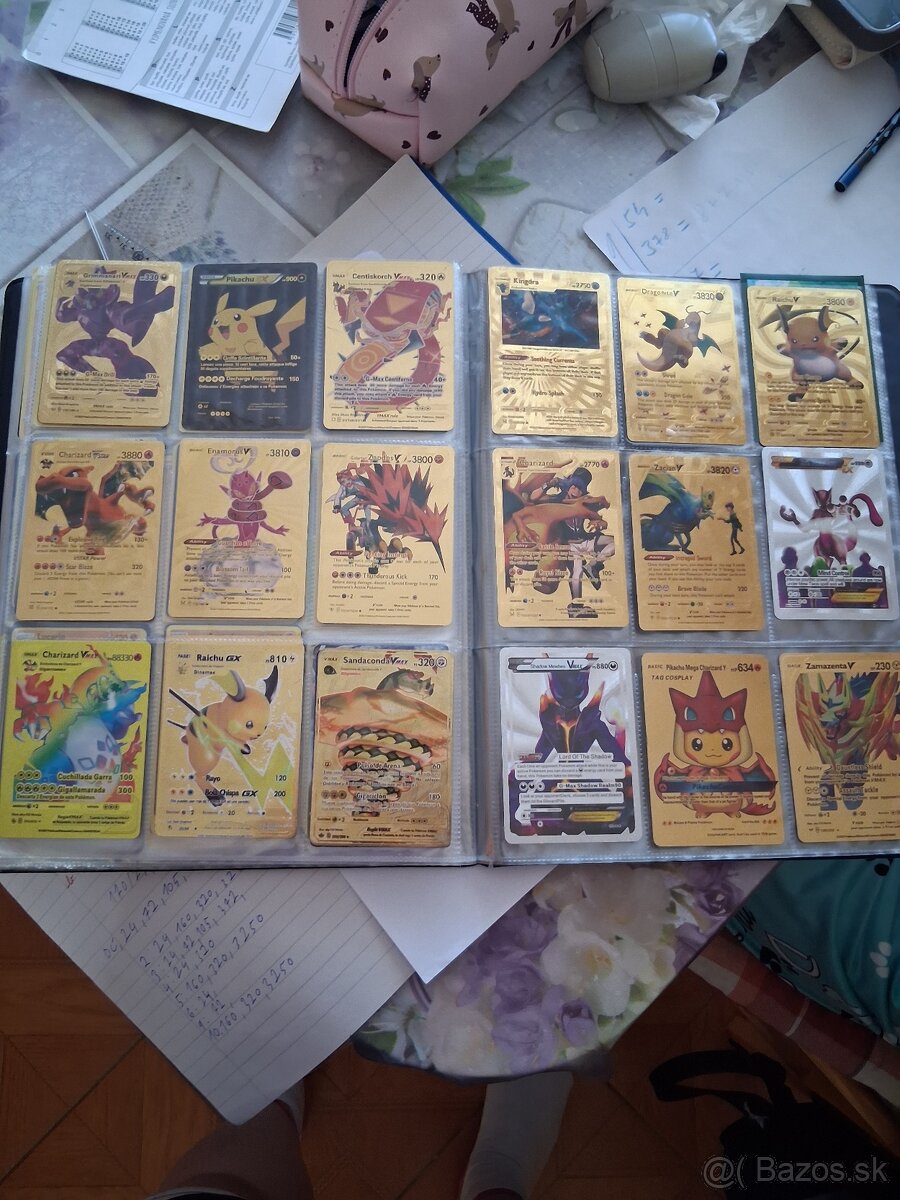 Pokemon album karty