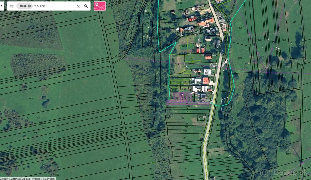 pozemok Prosiek