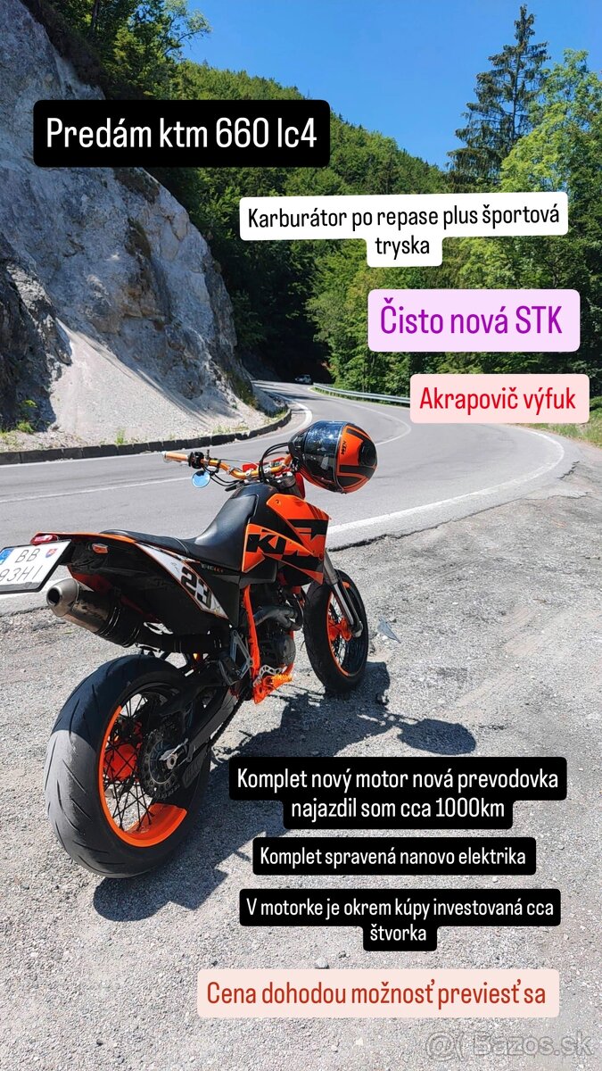 Predám ktm 660 lc4