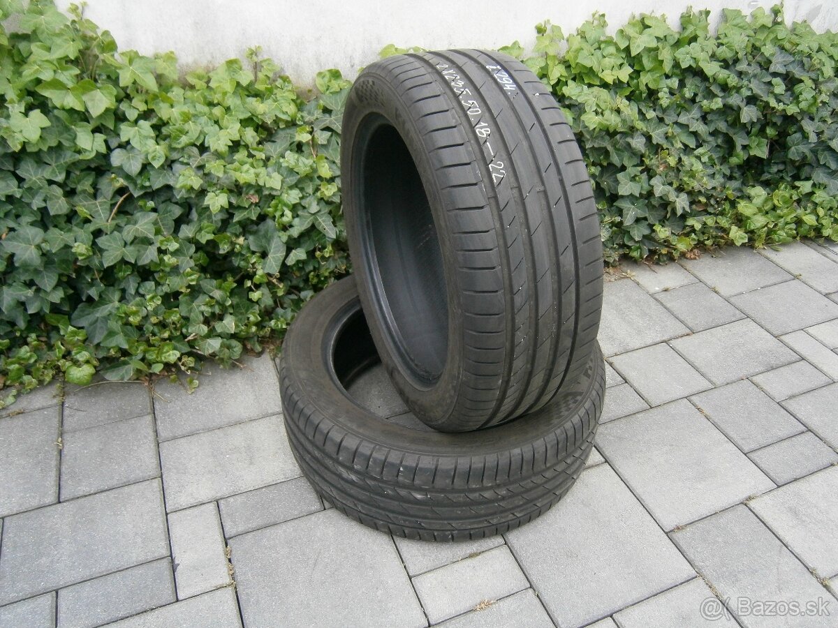 Predám 2x letné pneu KUMHO 235/50 R18 101YXL