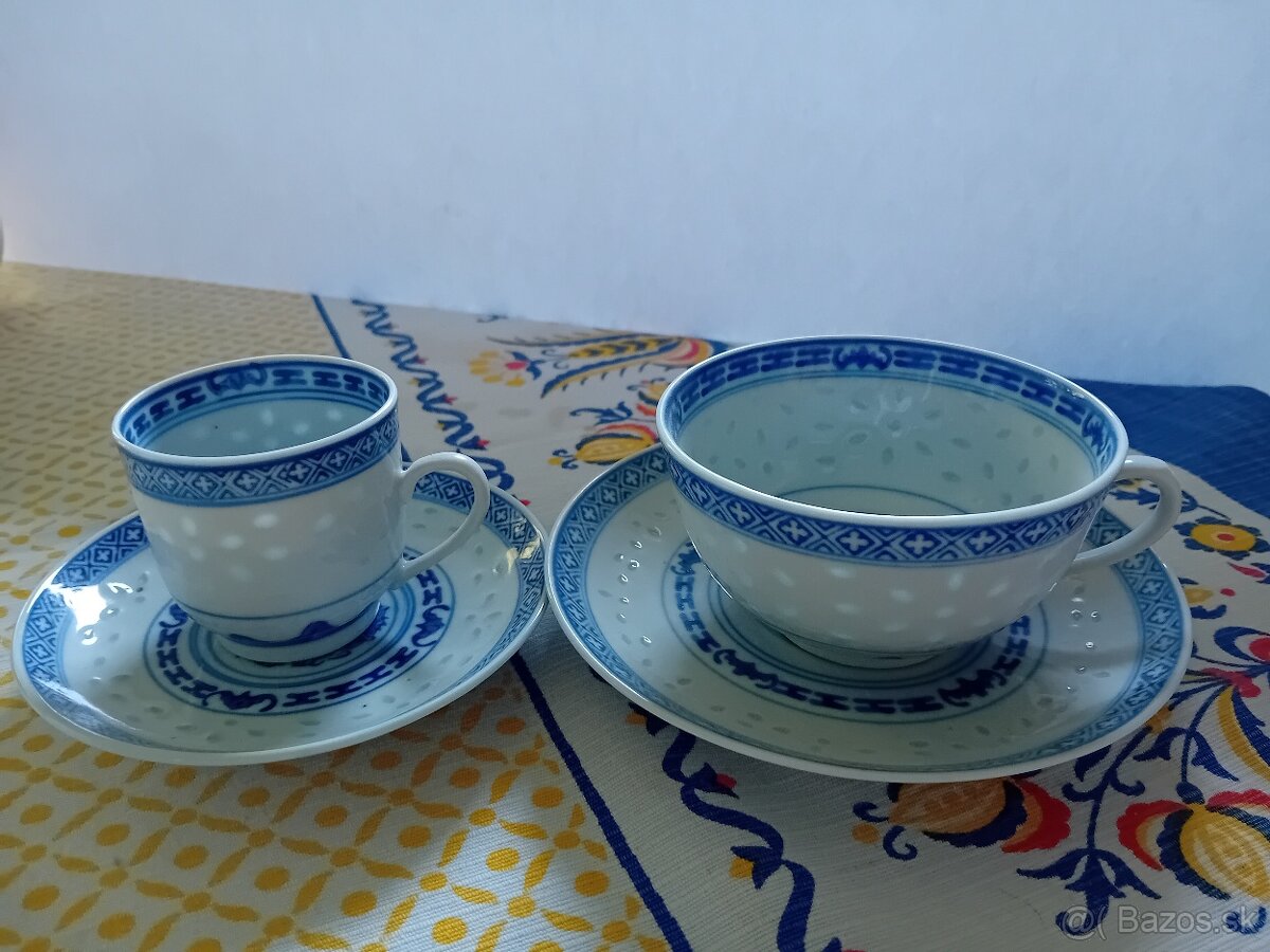 Predám čínsky porcelán kávový a čajový (nekompletný)