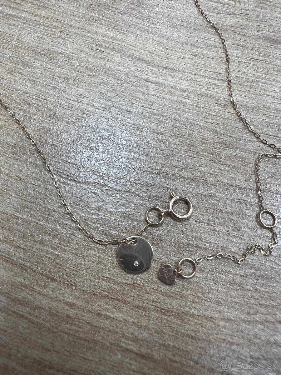 Predam 14 karat nahrdelnik Alove ruzove zlato