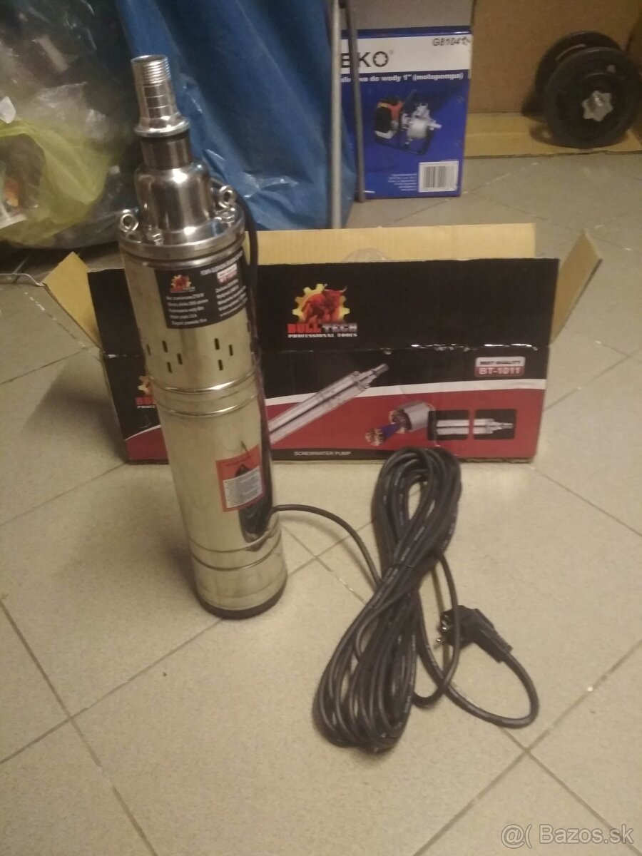 Ponorné hlbinné nerezové šnekové čerpadlo do vrtu