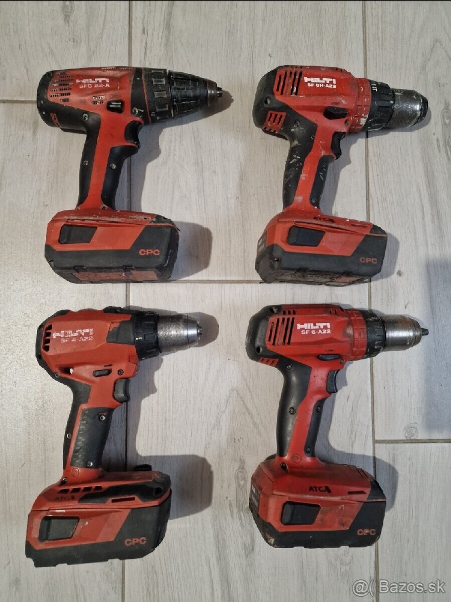Hilti skrutkovače