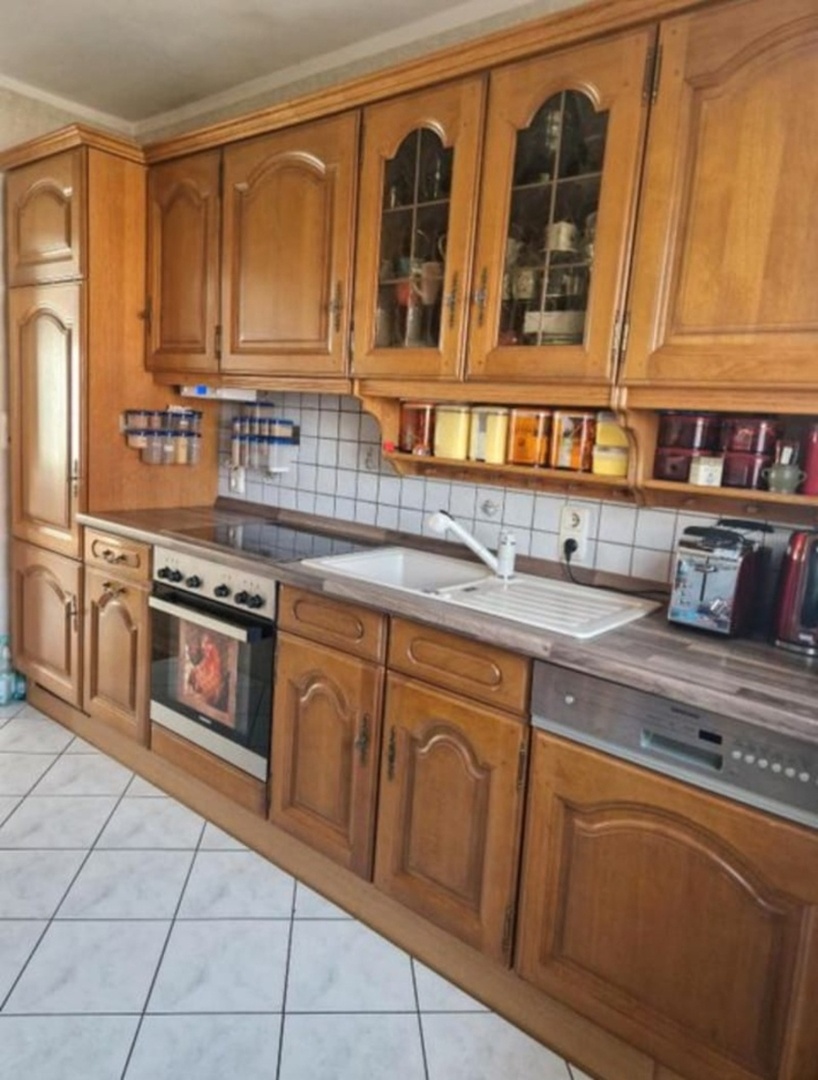 Rustikální dubová linka se spotřebiči, 5351
