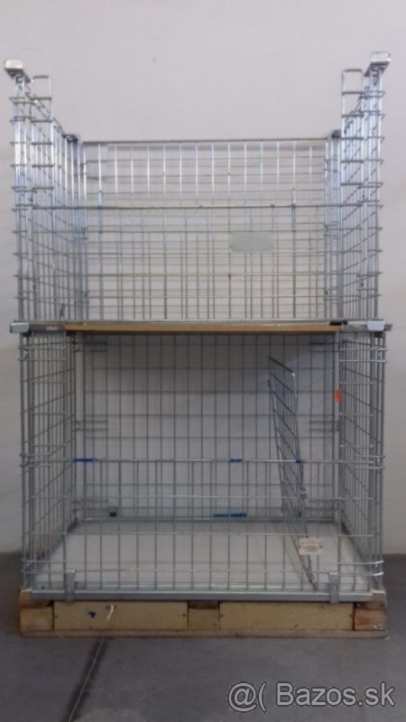 Paletový kôš-nasadzovací rám na EURO-palety 120x80x90cm