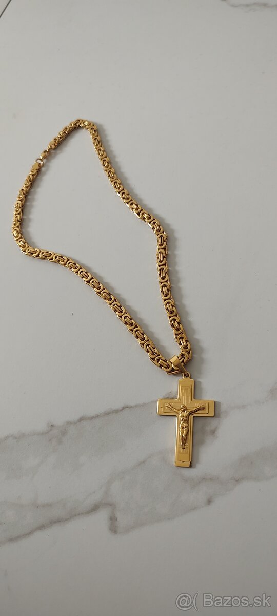 Retiazka s krížikom z chirurgickej ocele