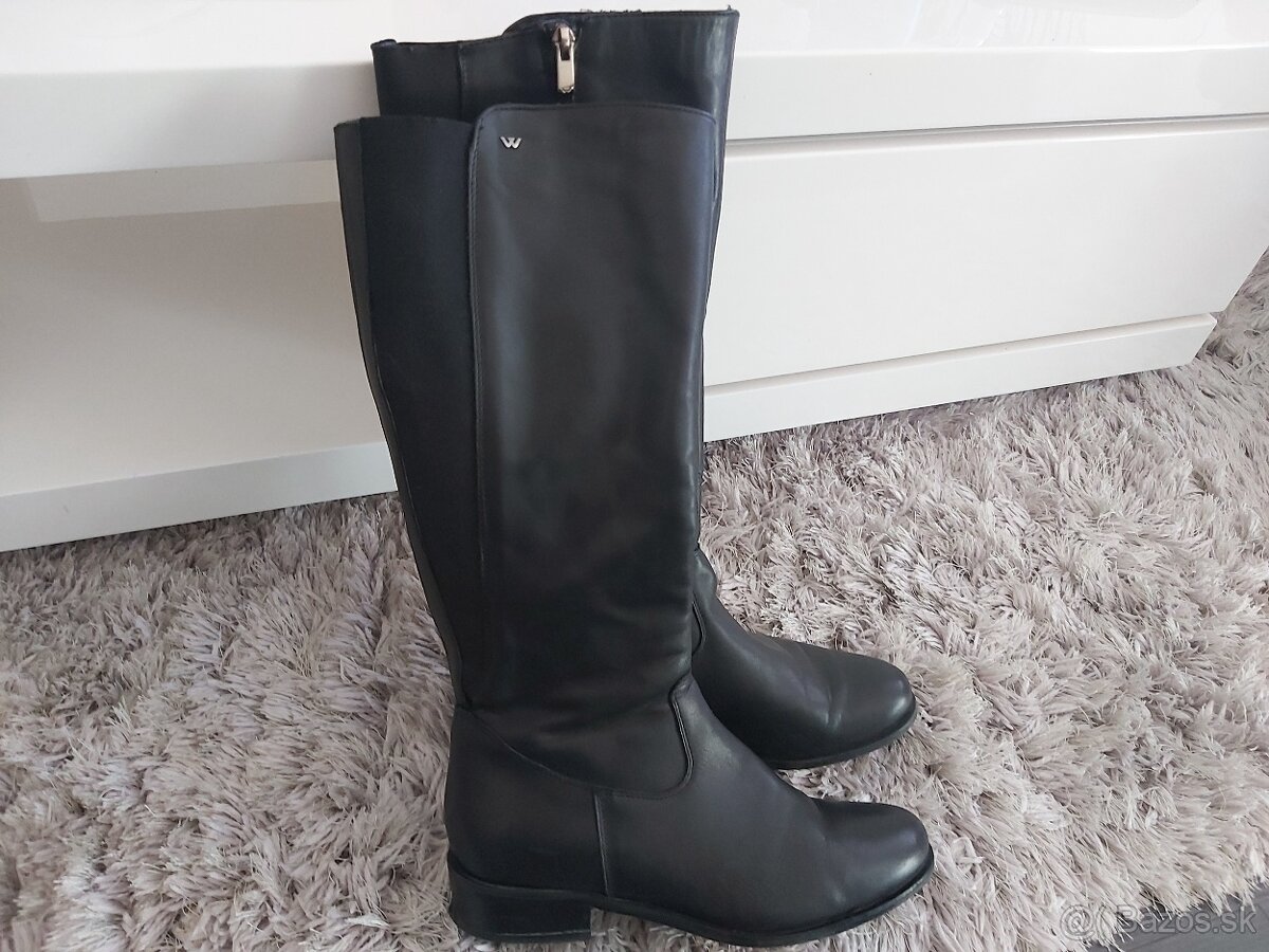 Kožené čižmy zn. Wojas 39