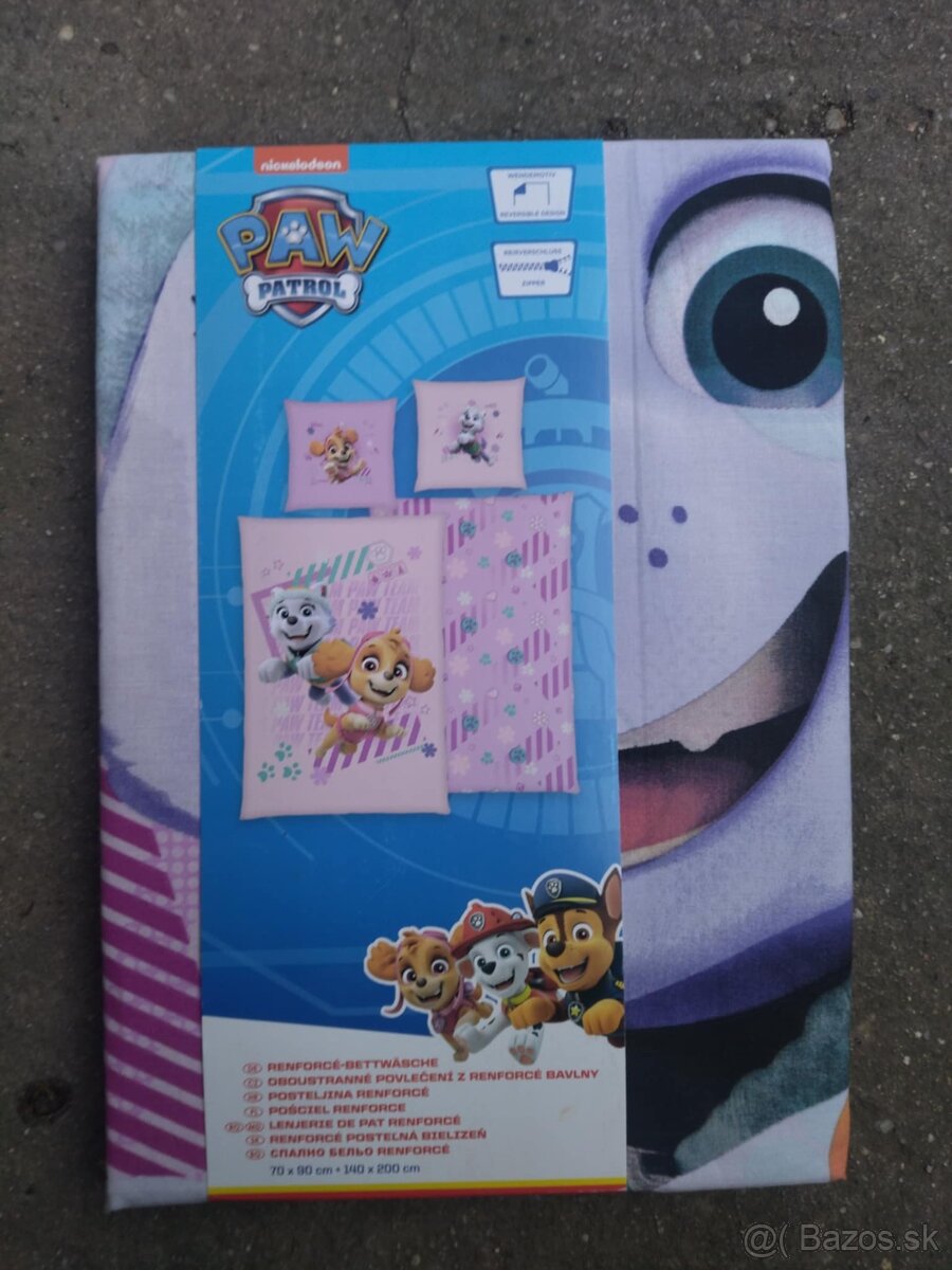 Posteľná bielizen Paw patrol