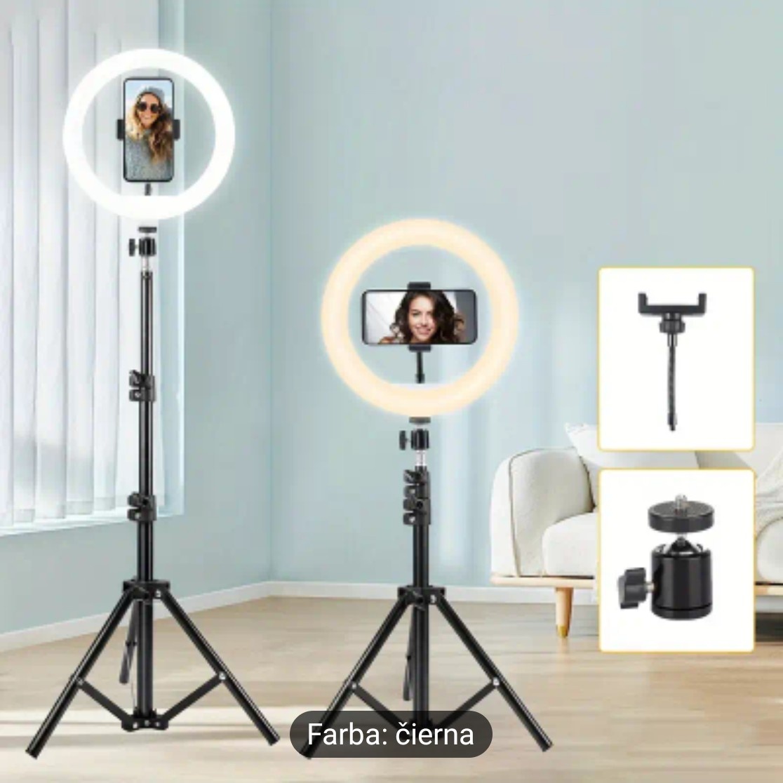 ZOMEI 25.4 cm LED kruhové svetlo s 109.22 cm