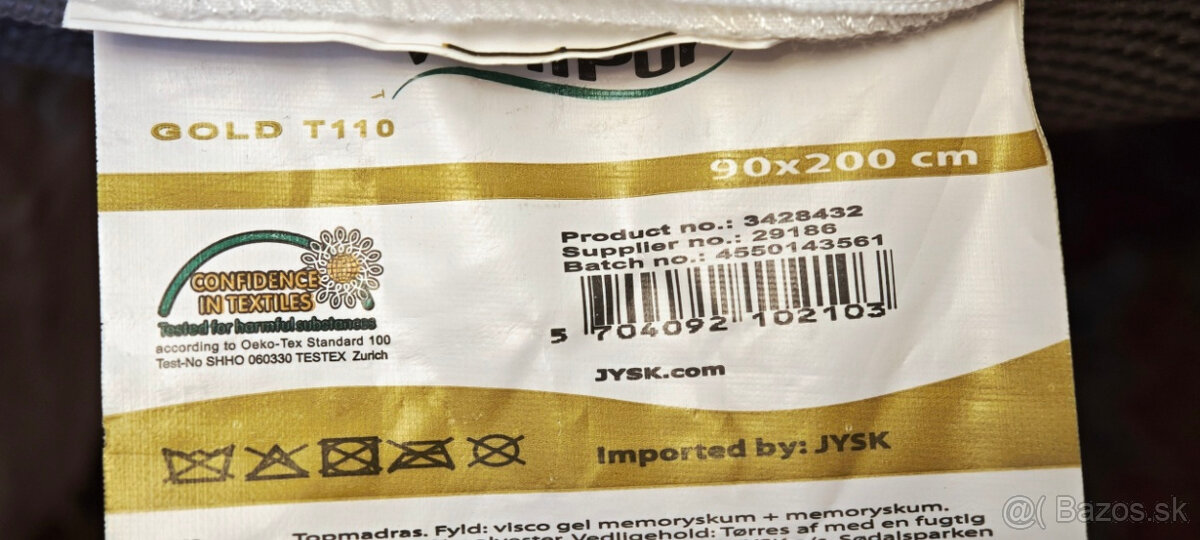 Lacno predam kvalitne matrace z pamäťovej peny