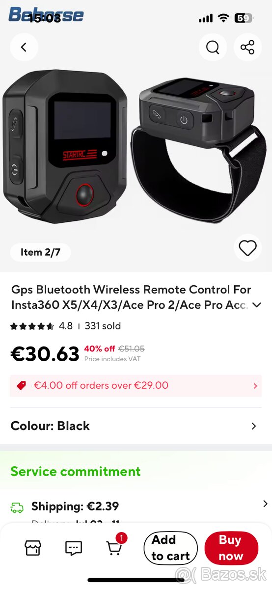 Ovládač s GPS na insta 360 x3 x4 x5