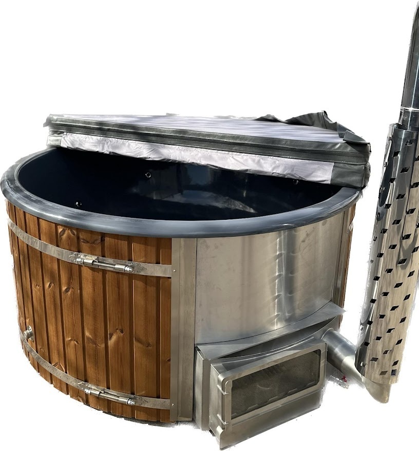 Hydromasážna vírivka, kaďa so zabudovanou pieckou