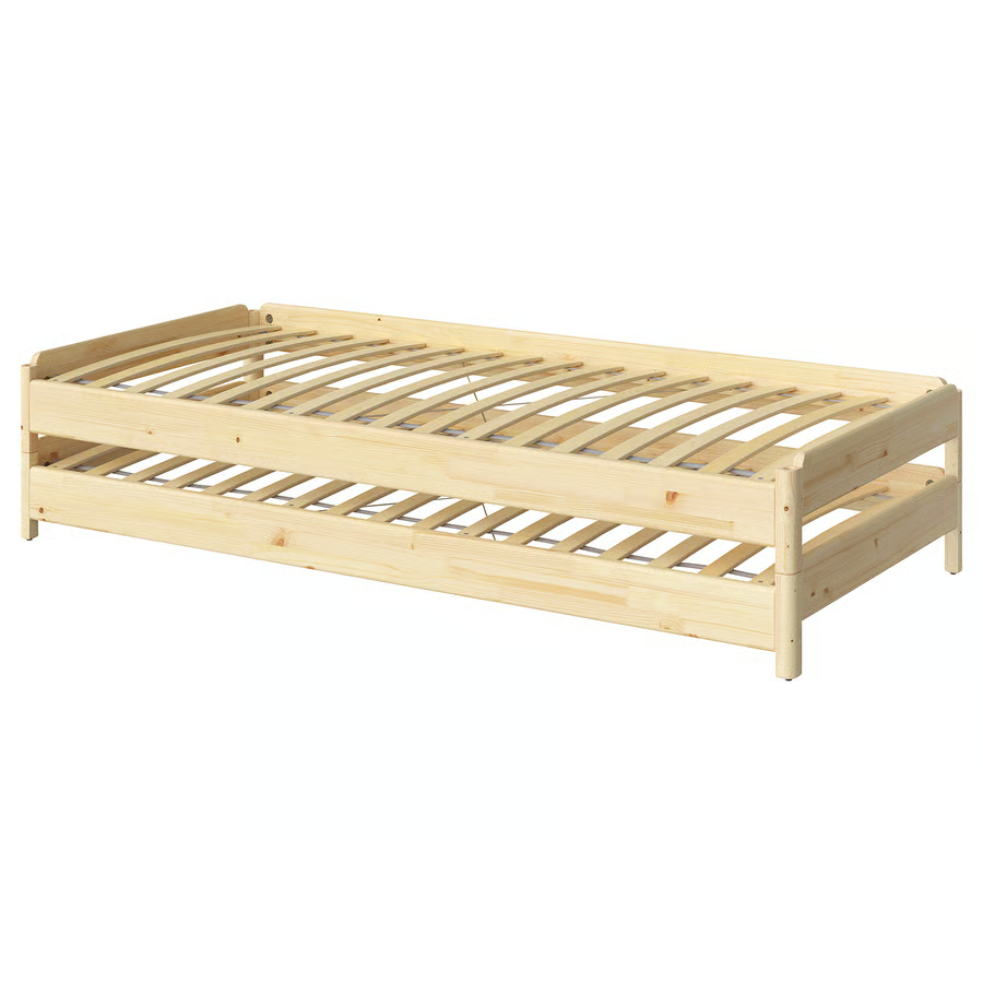 IKEA UTÅKER Stohovateľná posteľ, borovica, 80x200 cm (2x)