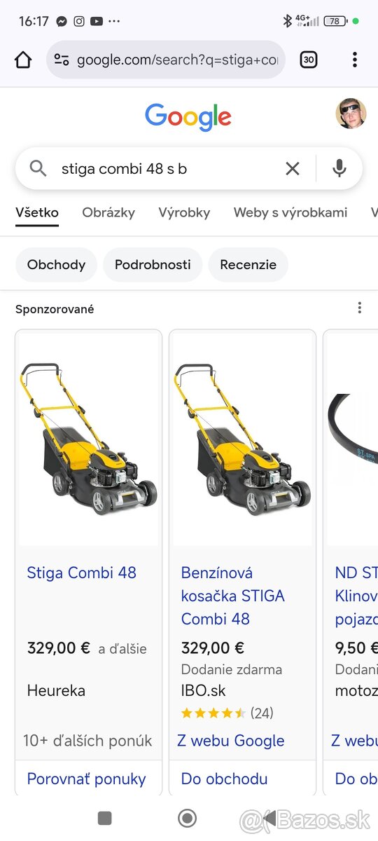 Stiga combi 48 s b nová nepoužitá