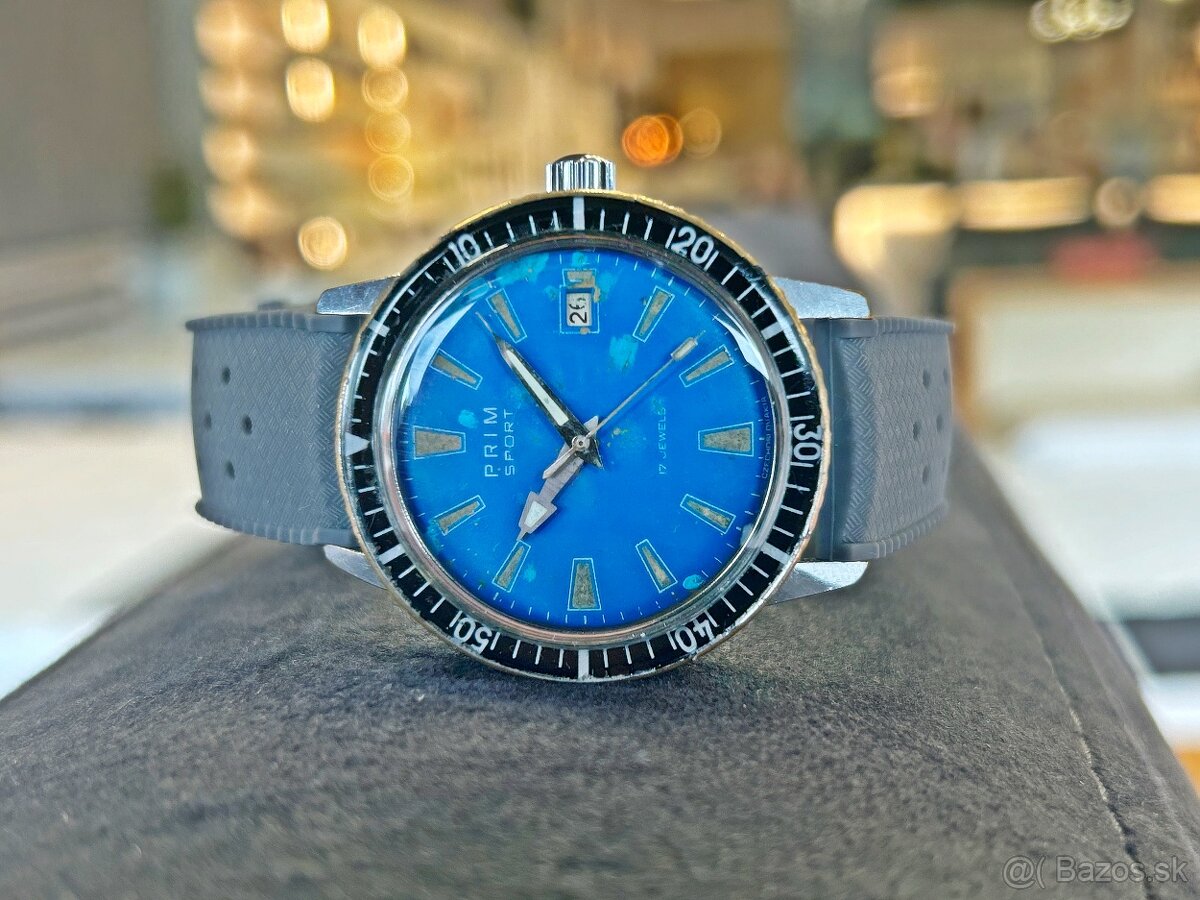 Československé mechanické vintage retro hodinky PRIM Sport 1
