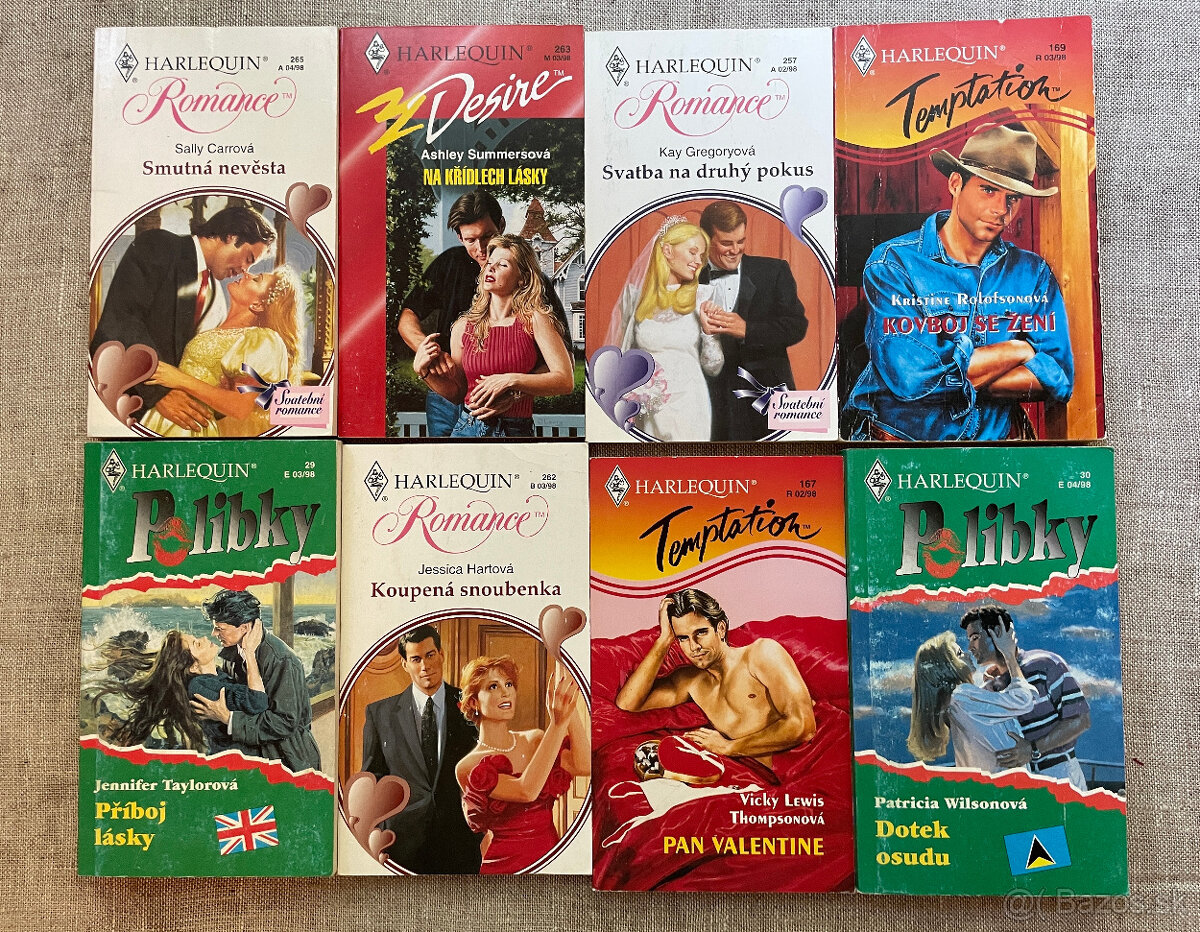 Predám knihy z edície HARLEQUIN