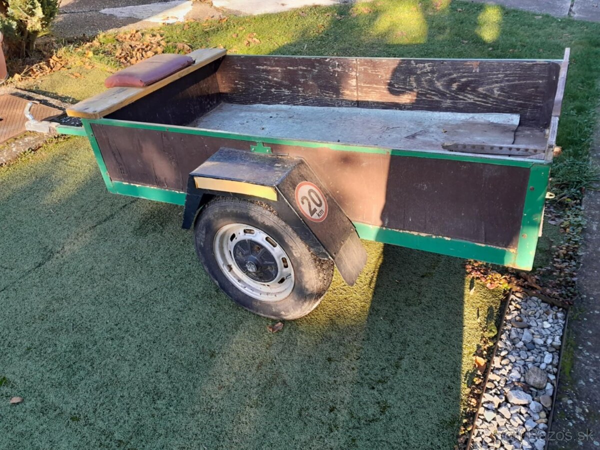 brzdený vozik za malotraktor