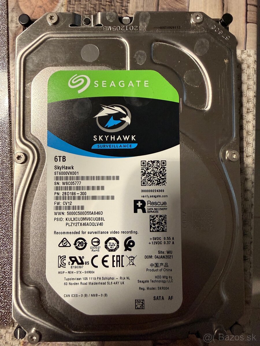 Seagate Skyhawk 6TB 3,5" 5400rpm - /5777/