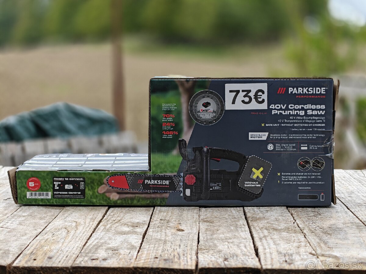 PARKSIDE • aku reťazová píla PPAKS 40-Li A1