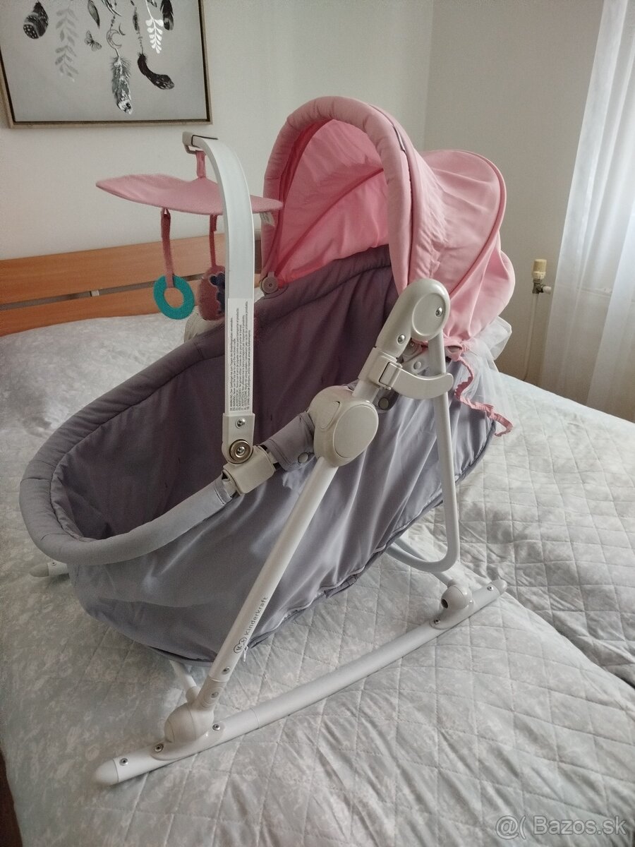 detská postieľka, hojdačka,stolička