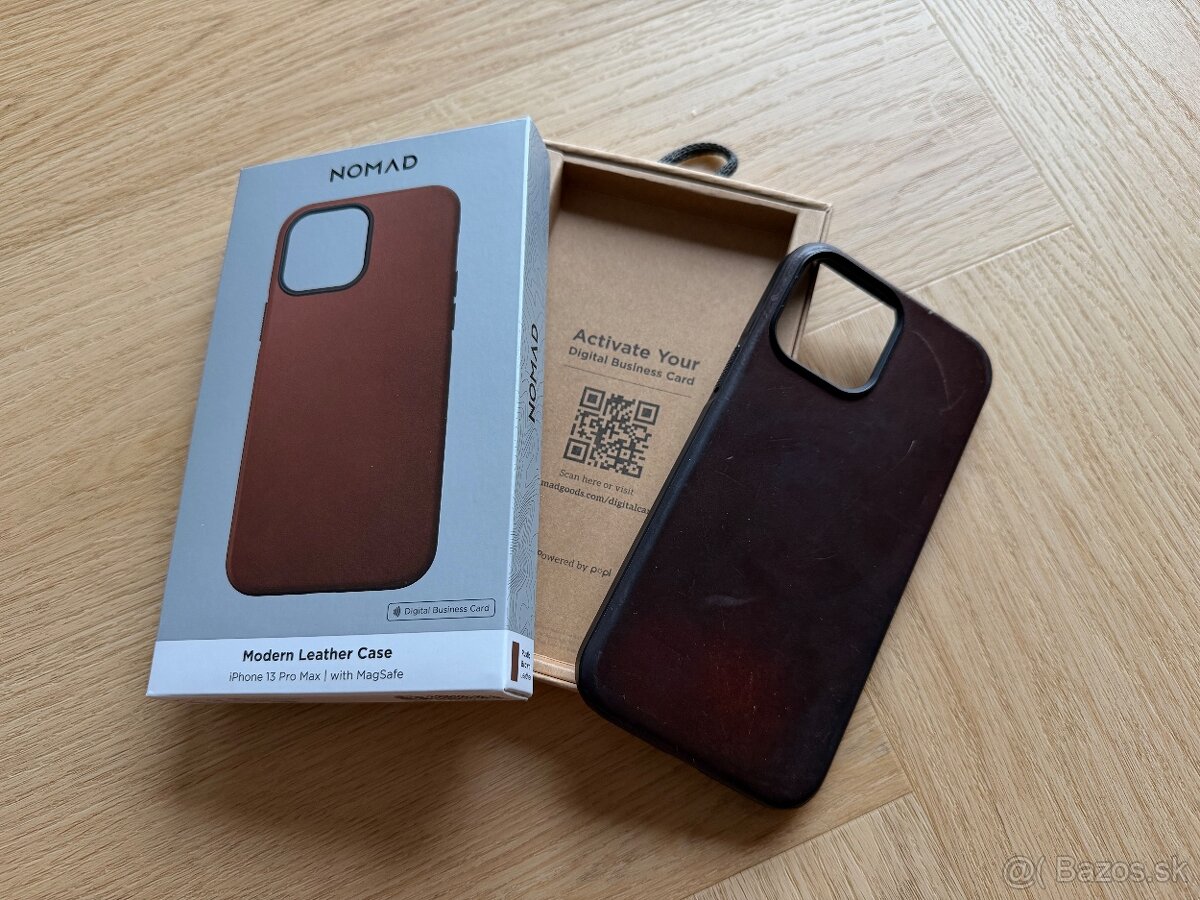 Horween Leather NOMAD kryt s Magsafe na iPhone 13 Pro Max