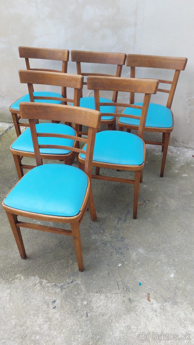 Retro židle 6 kusů (č.28
