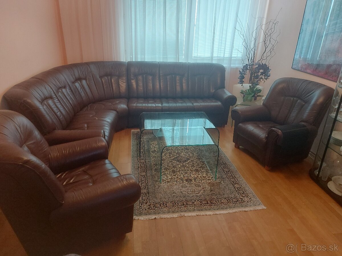 kožená sedacia súprava