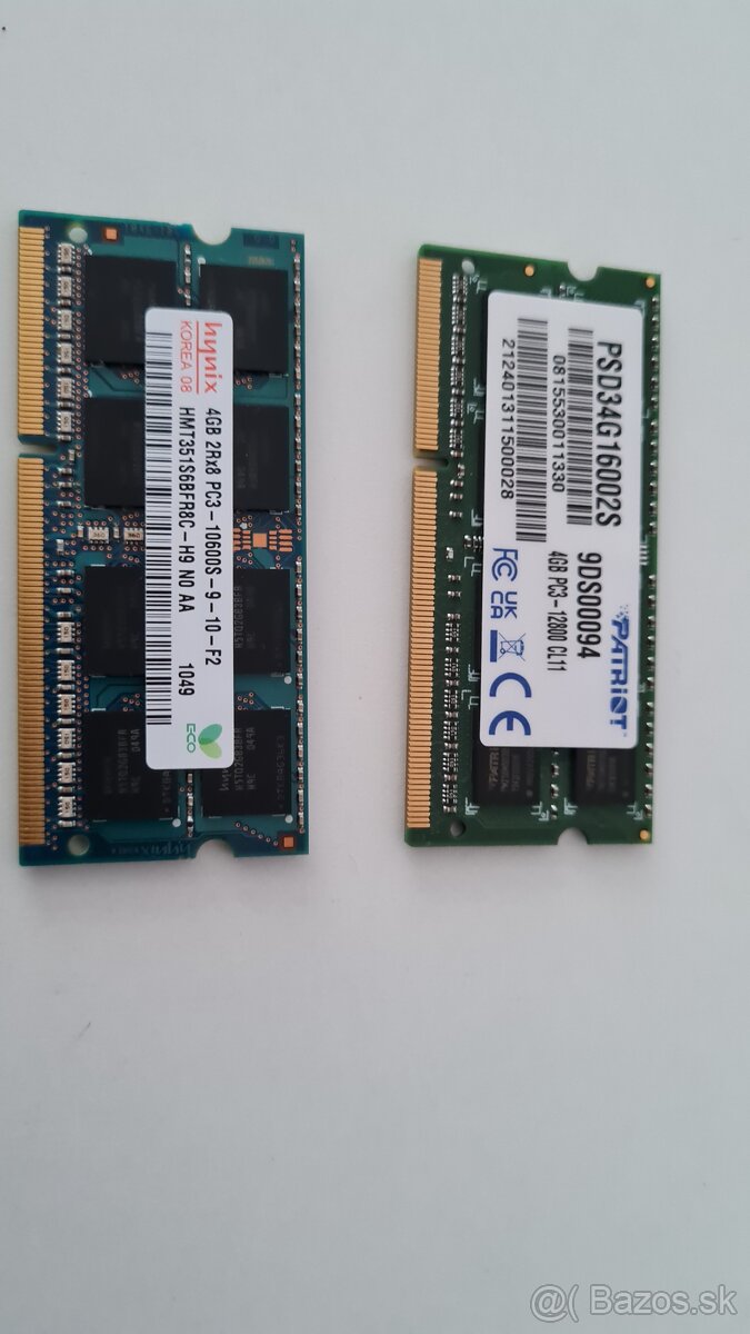 Predám 2ks RAM DDR3 1600MHz