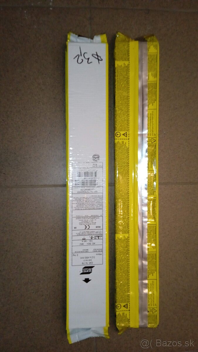 Predám bazicke elektrody OK 74.78 ESAB
