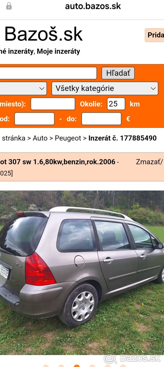 Vymením peugeot 307 sw
