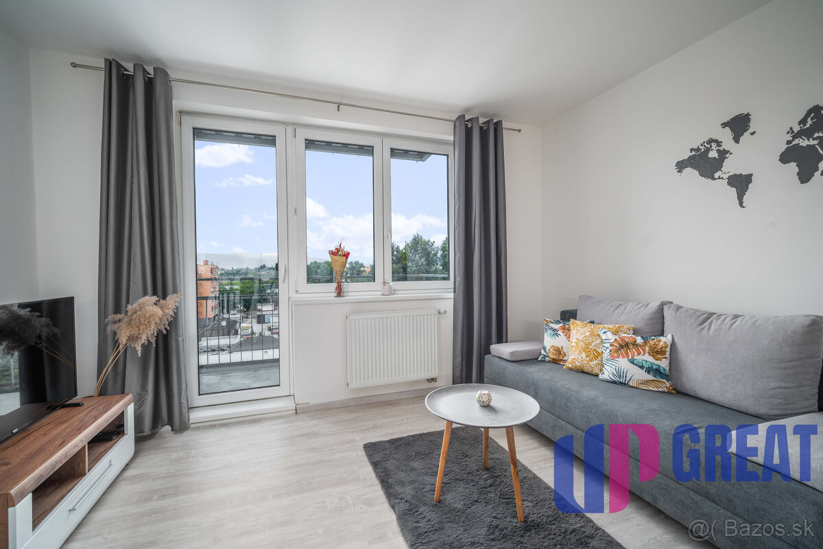 PRENÁJOM 2 izb. bytu, Trnavská cesta, Bratislava, balkón