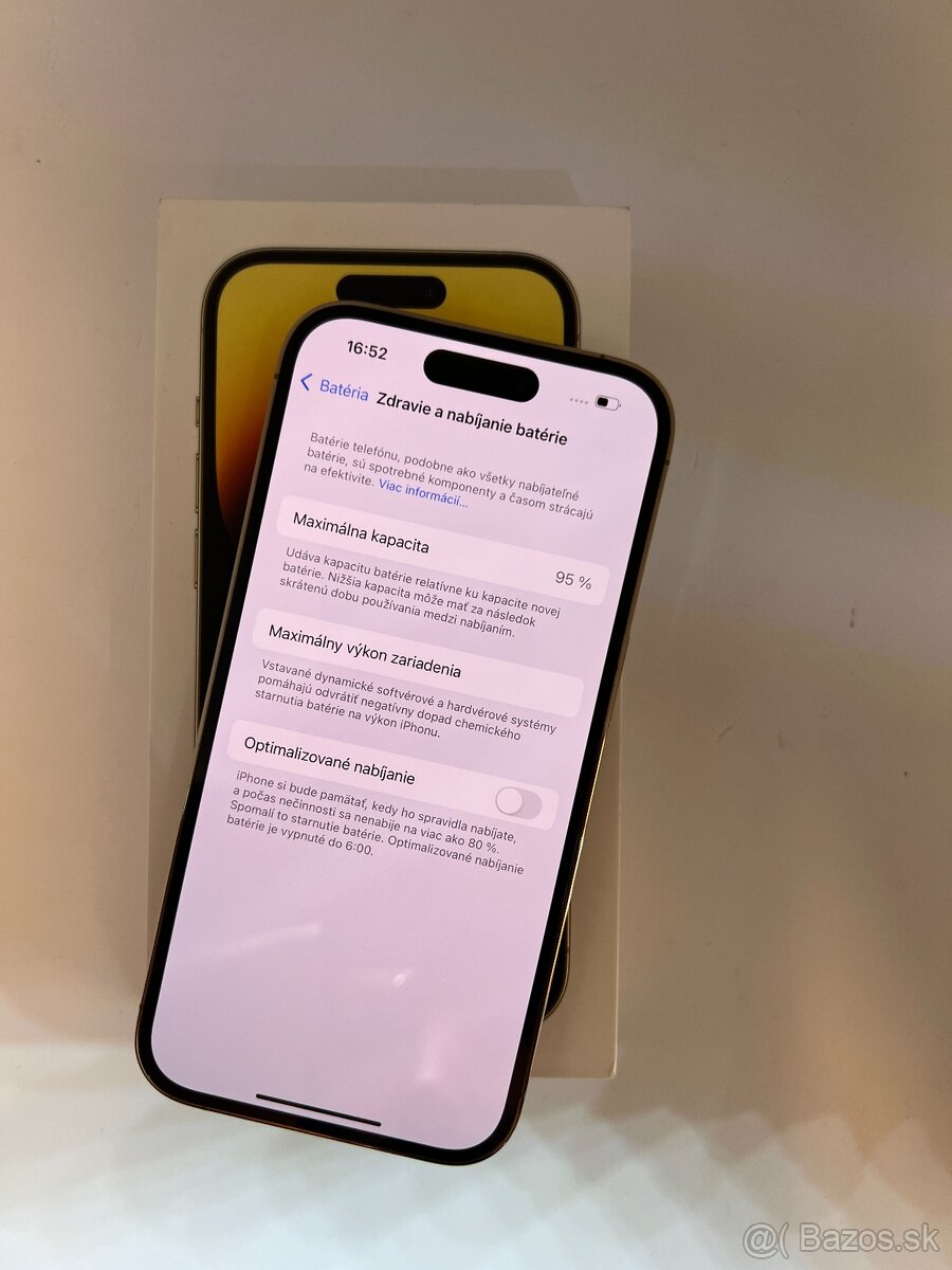 IPHONE 14 PRO GOLD 128GB ZÁRUKA - STAV AKO NOVÝ
