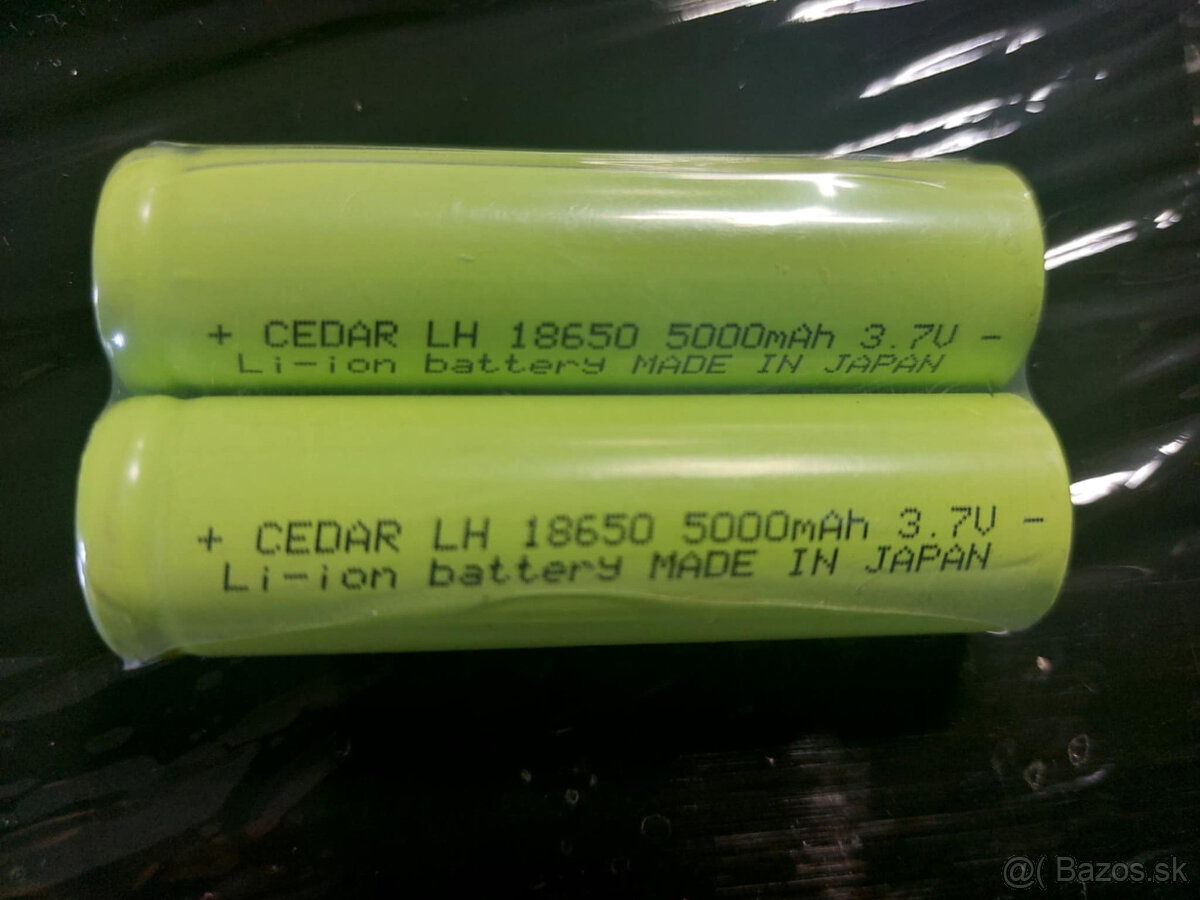 Nabíjacie batérie CEDAR LH18650 5000mah 3,7V LI-ion battery