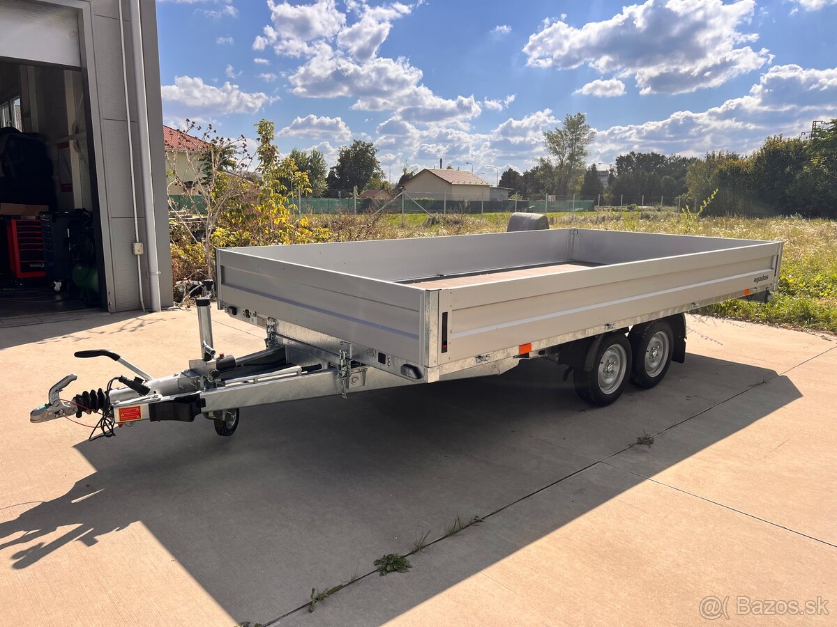 Predám prívesný dvojnápravový vozík značky Agados Adam 12