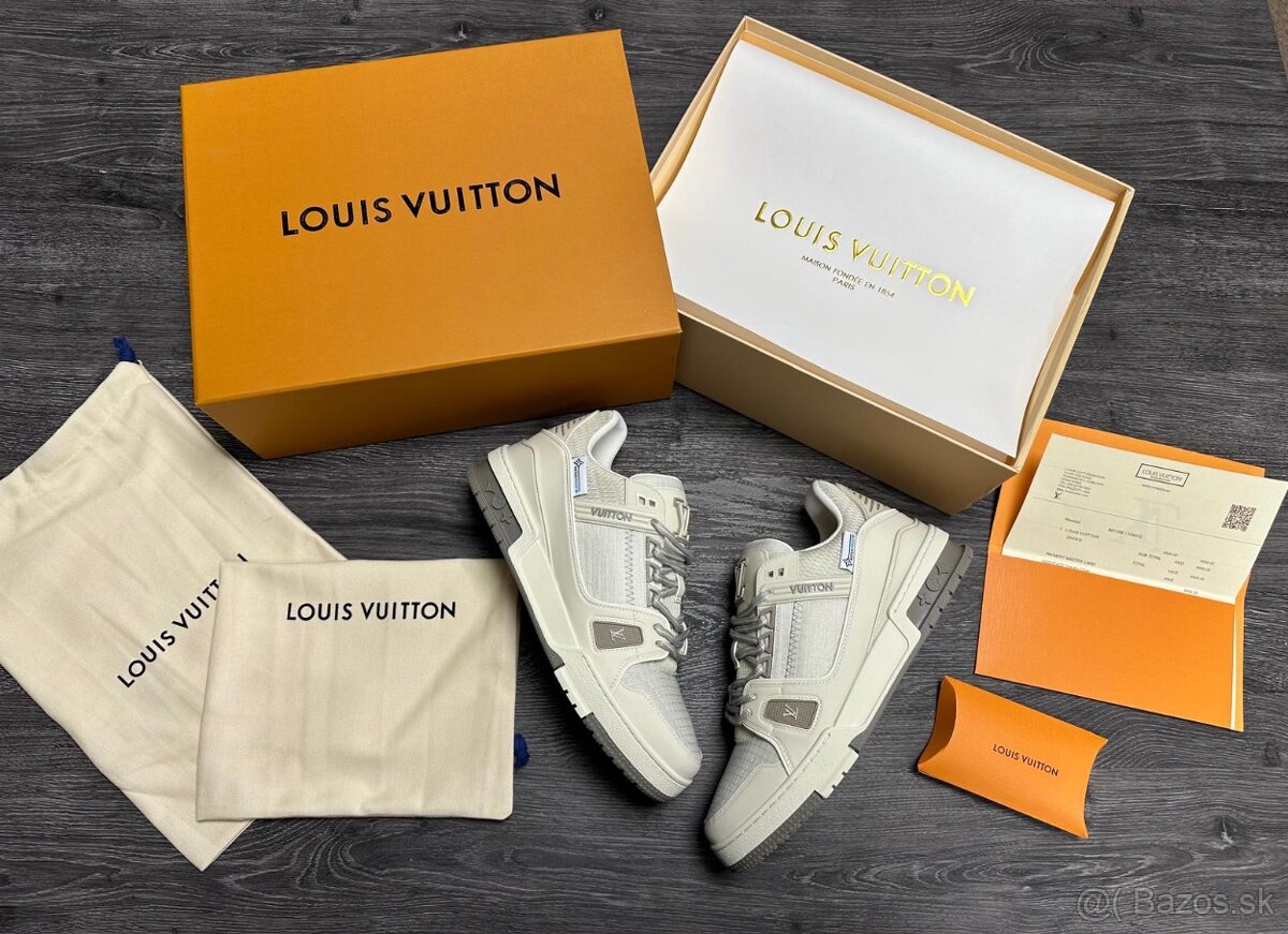 Louis Vuitton tenisky Grey komplet balenie.