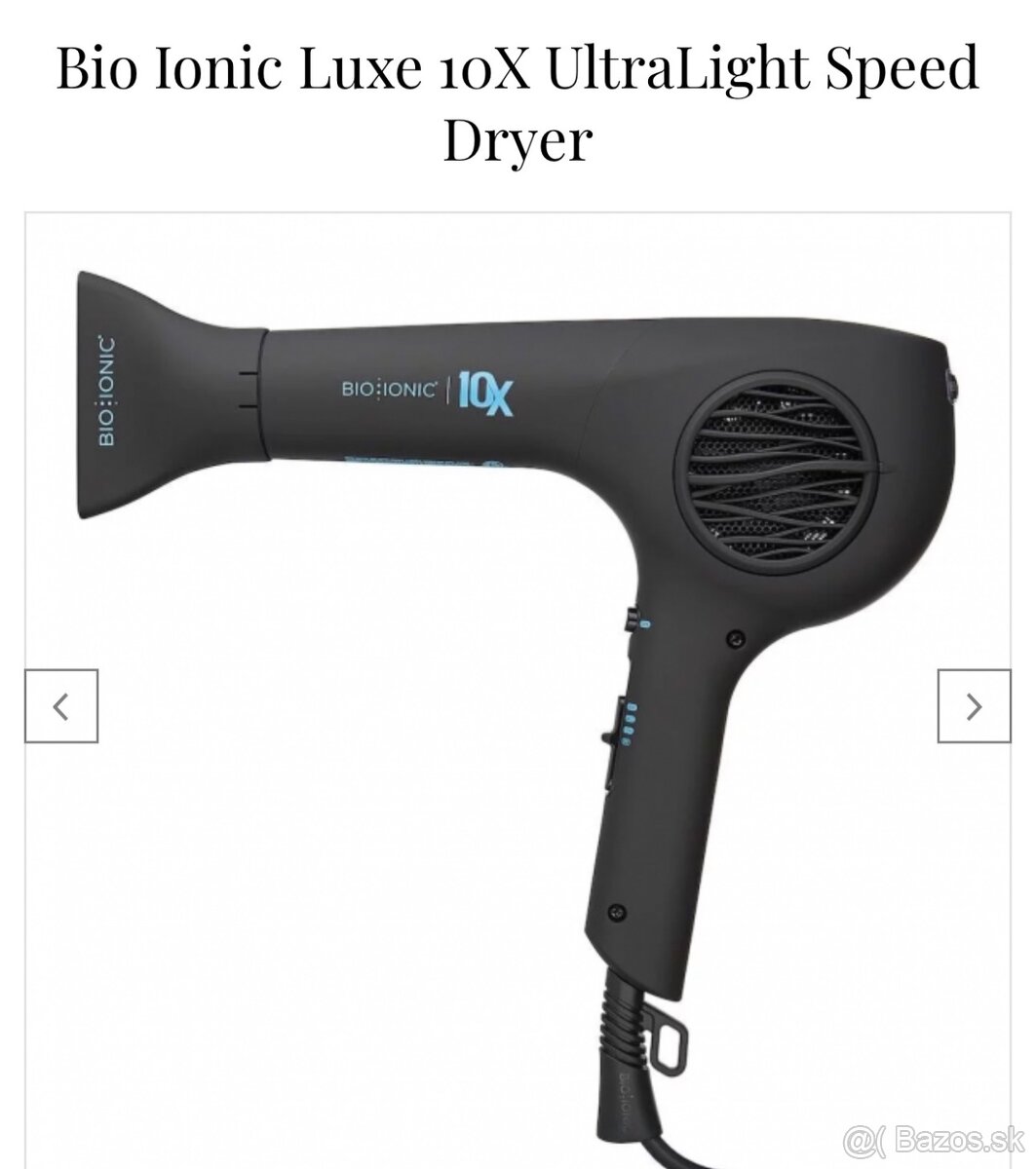 Bio Ionic Luxe 10X UltraLight Speed fen
