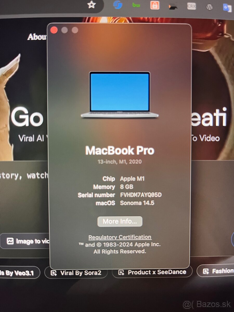 Predaj Apple Macbook Pro M1 2020 13”