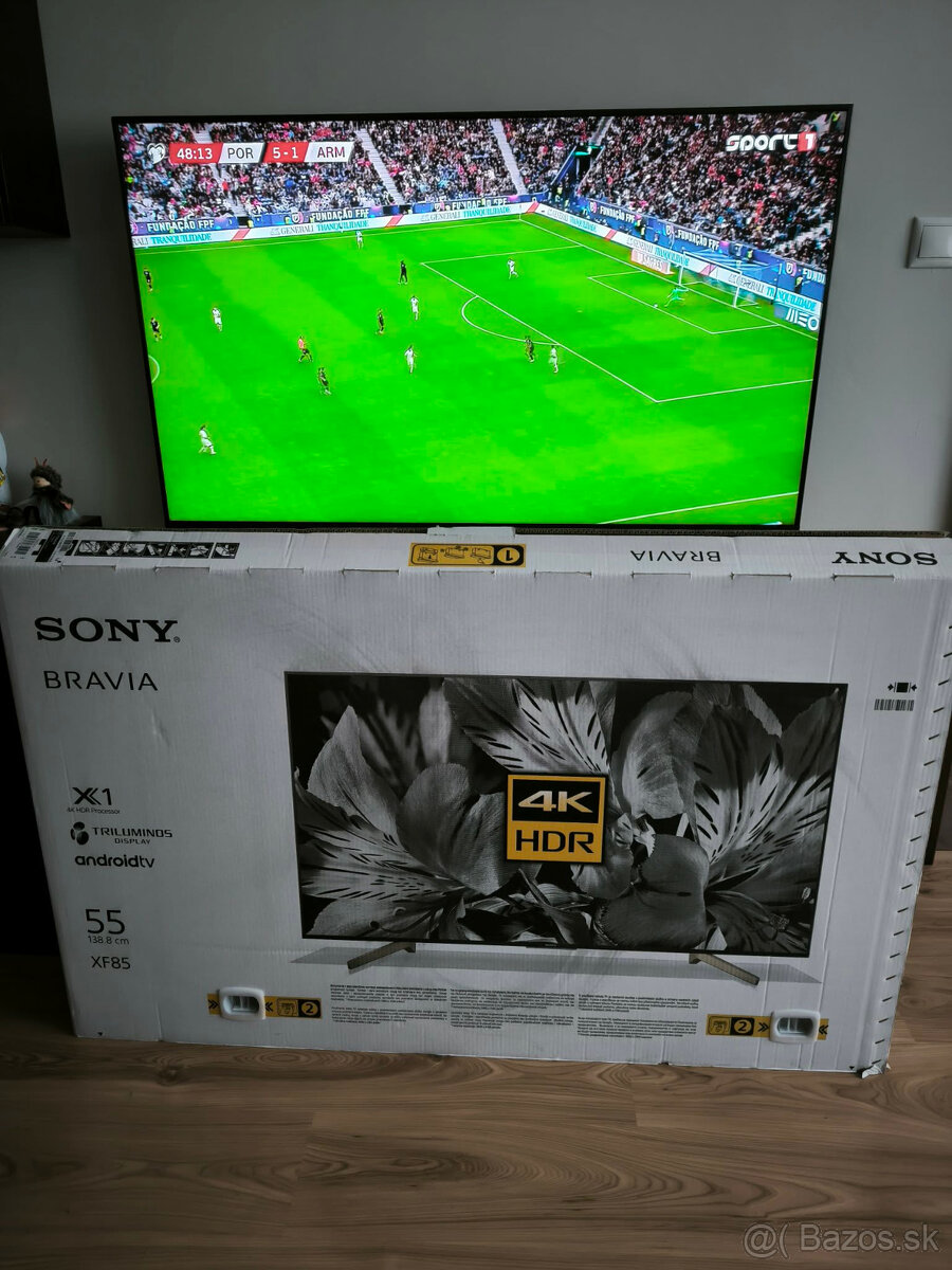 SMART ANDROID LED TV 4K Ultra HD značky SONY Bravia 55"