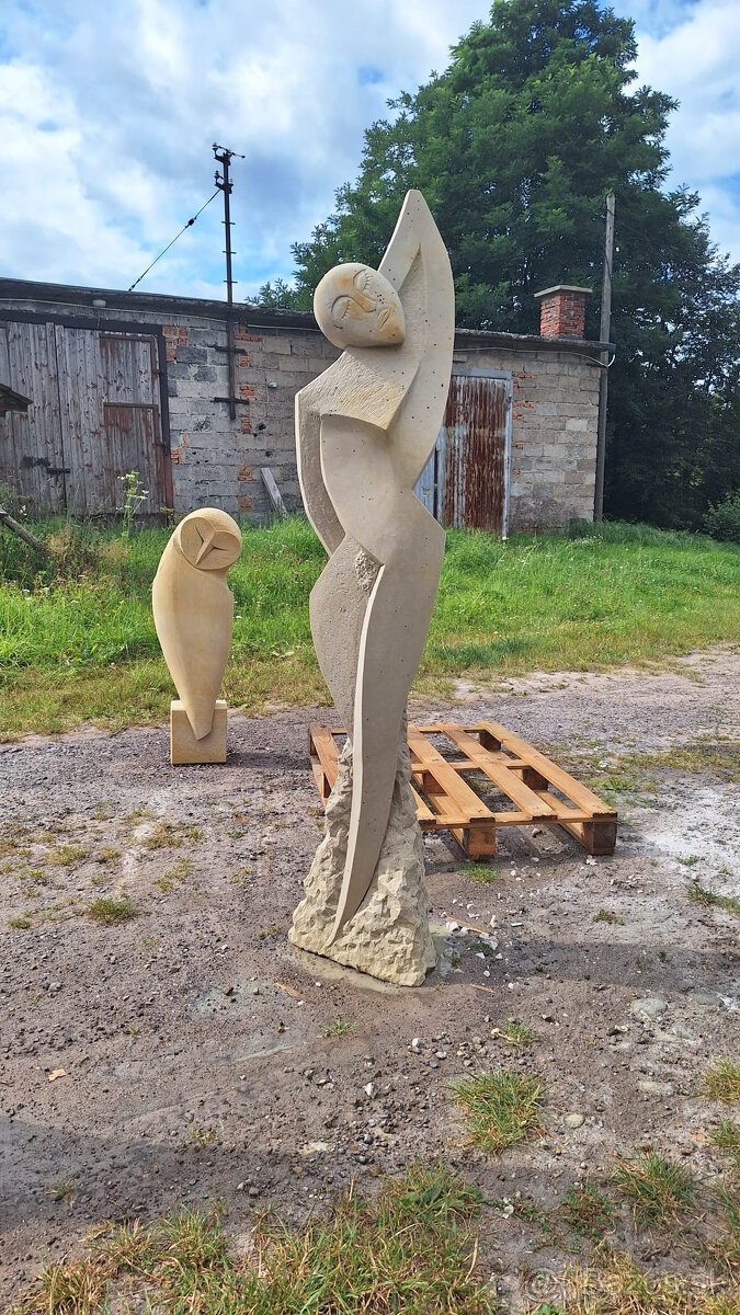 Moderná socha, abstrakcia do záhrady 165 cm