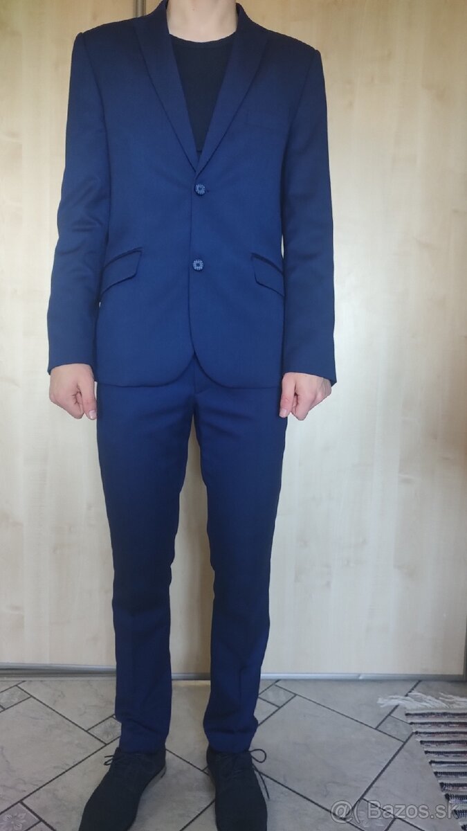 Modrá obleková súprava Priam