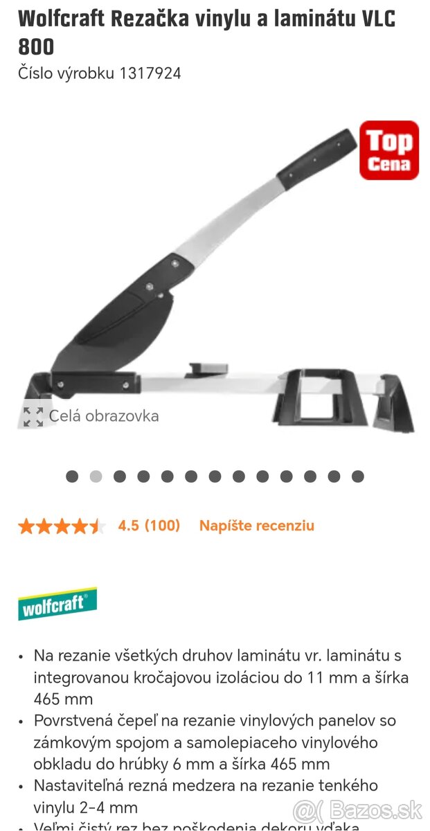Rezačka na podlahy